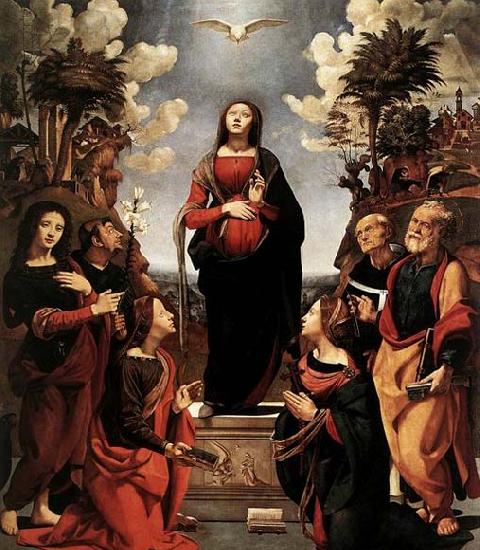 Piero di Cosimo Immaculate Conception with Saints Germany oil painting art